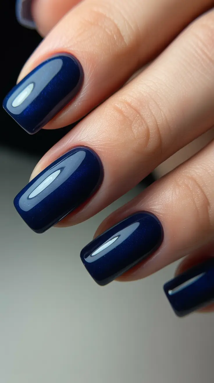 Winter Color Nails 2025-2026 Midnight Sapphire Allure