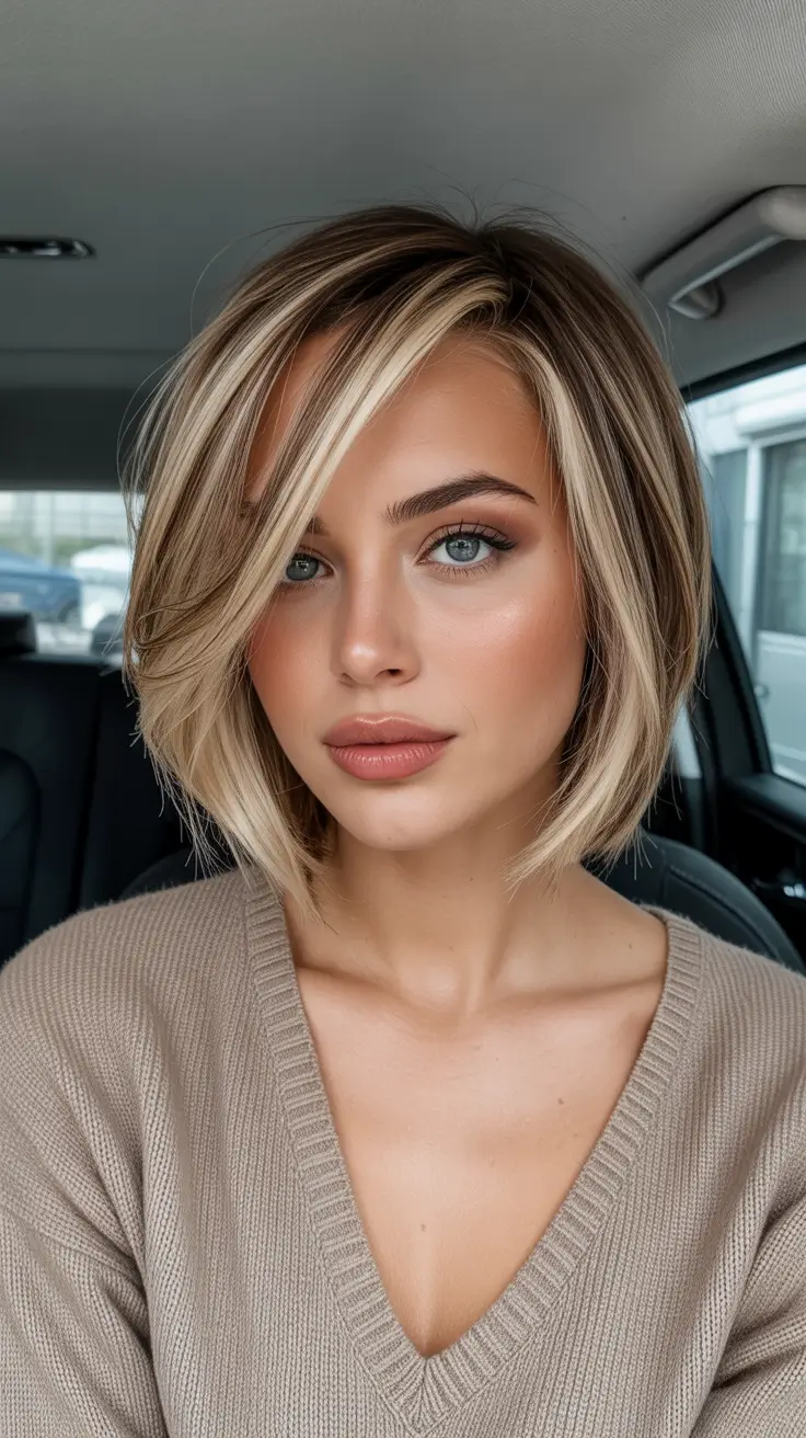 Winter Haircuts and Colors 2025–2026 Trends Honey Blonde Contour Bob