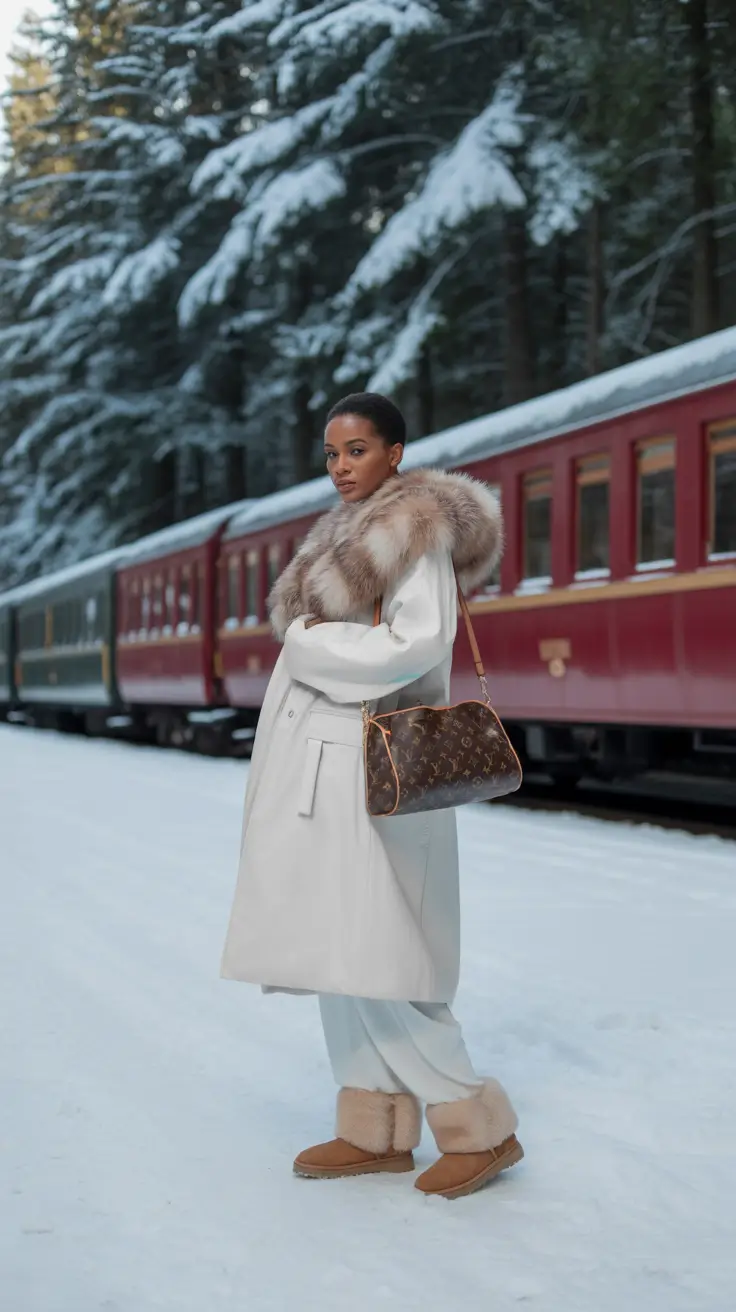 Winter Outfits for Black Girl ideas 2025 2026 Soft White Sophistication