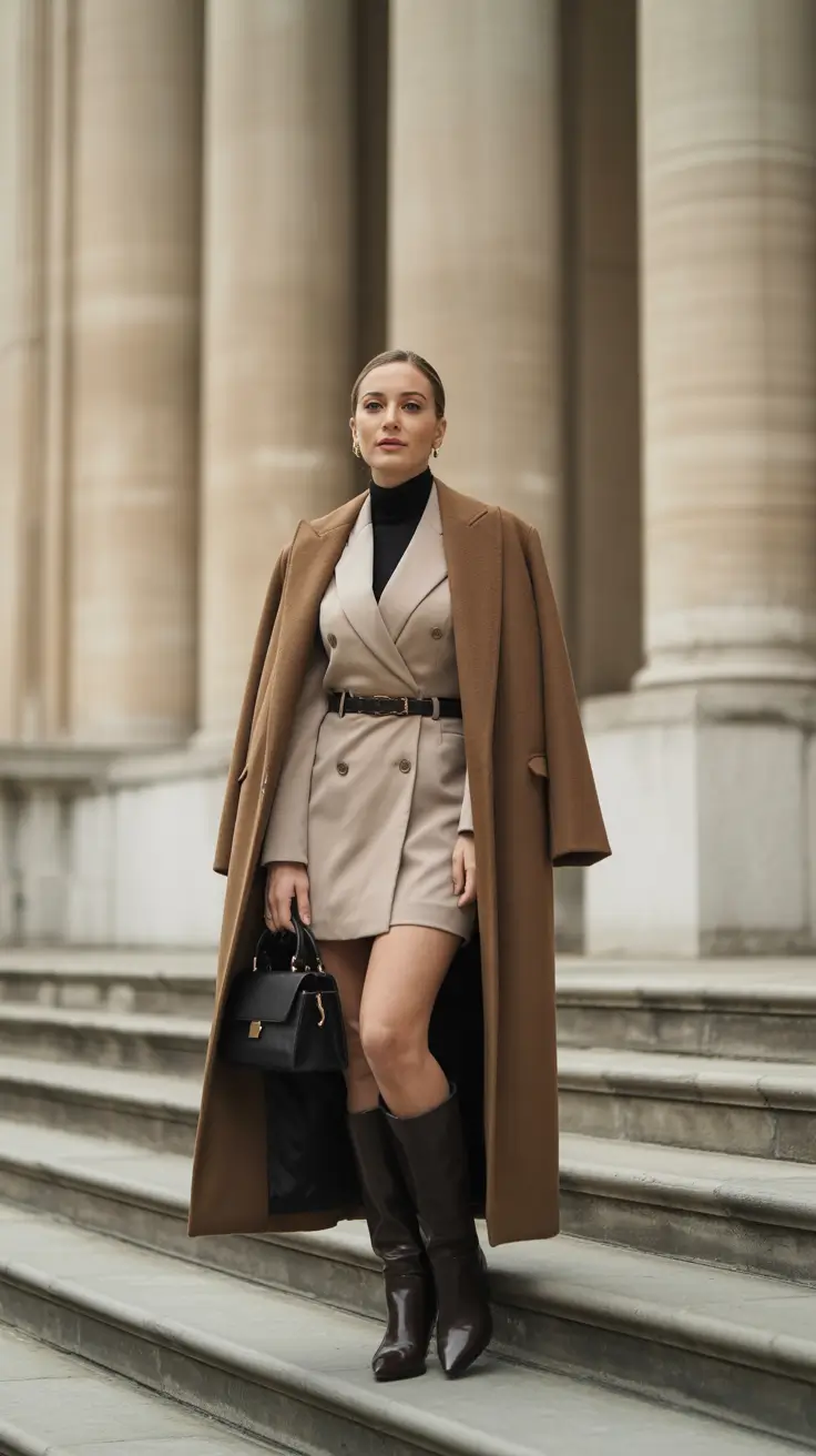 Winter Work Outfits 2025-2026 Timeless Camel Elegance