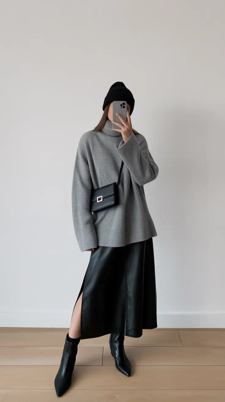 Winter Work Outfits 2025-2026 Minimalist Street Edge