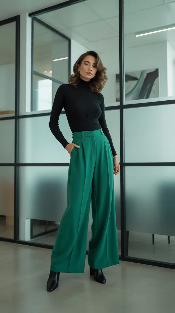 Winter Work Outfits 2025-2026 Emerald Power Move