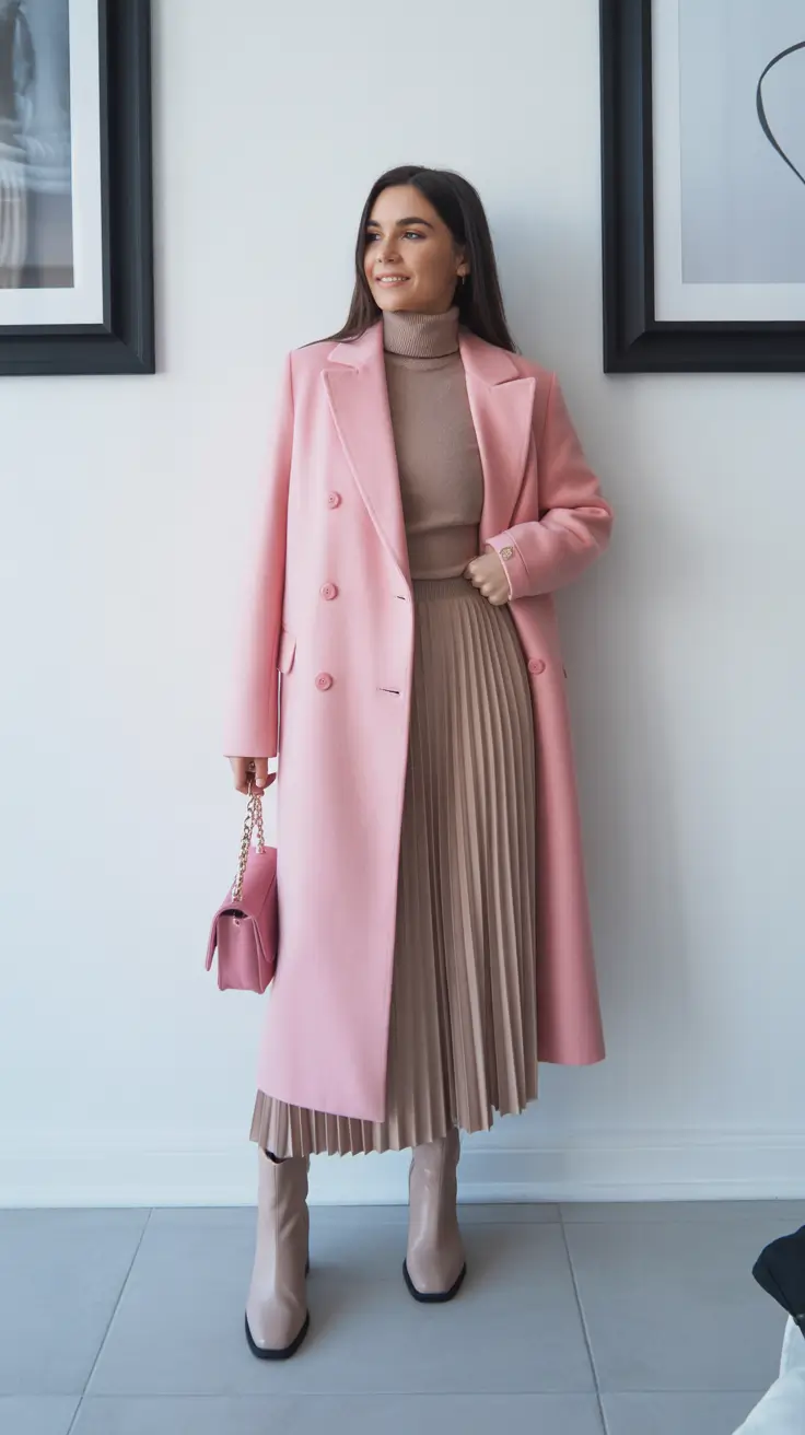 Winter Work Outfits 2025-2026 Soft Blush Sophistication