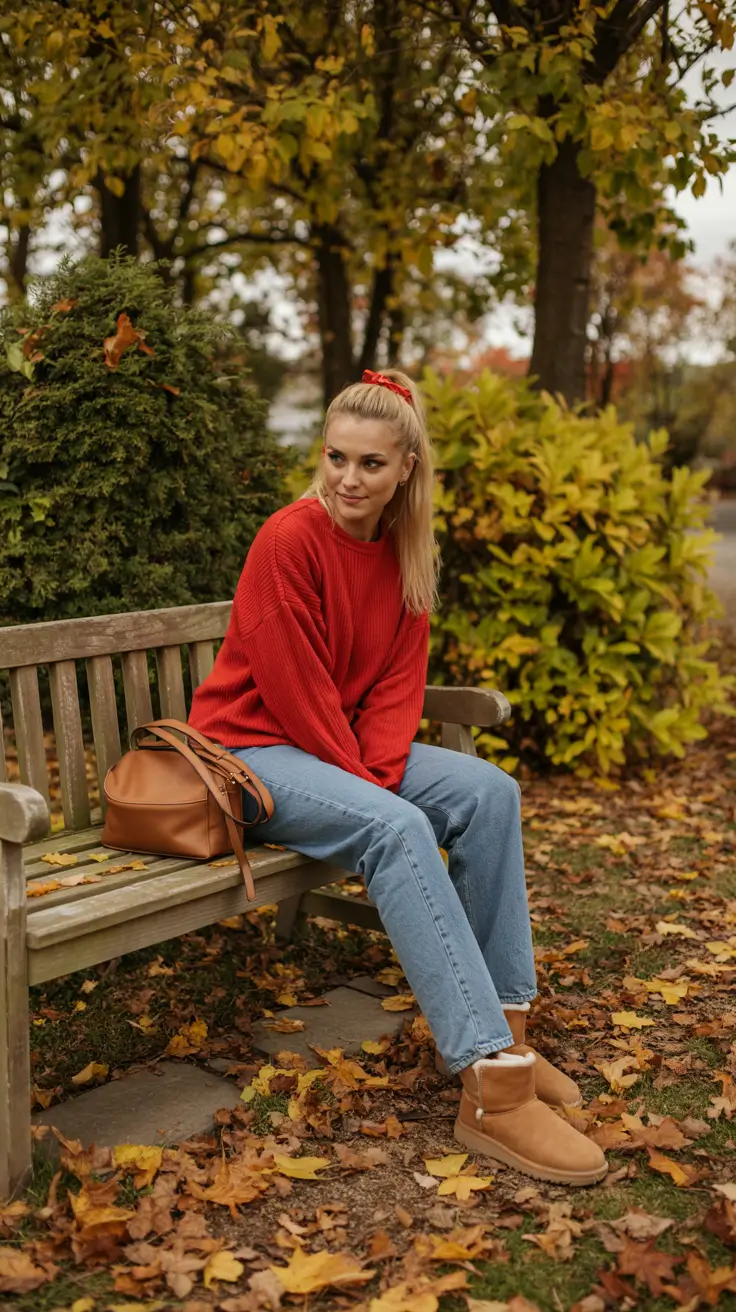 Best Ugg Outfits 2026 Autumn Warmth in Red