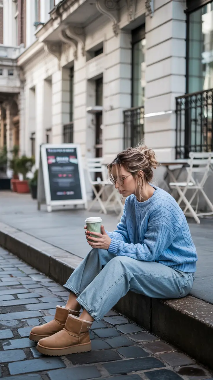 Best Ugg Outfits 2026 Powder Blue Calm