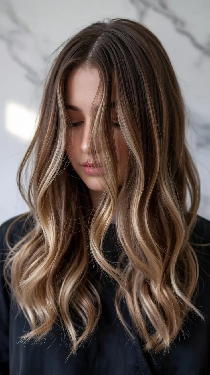 blonde hair colors 2026 Soft Mocha Fade Melted Perfection