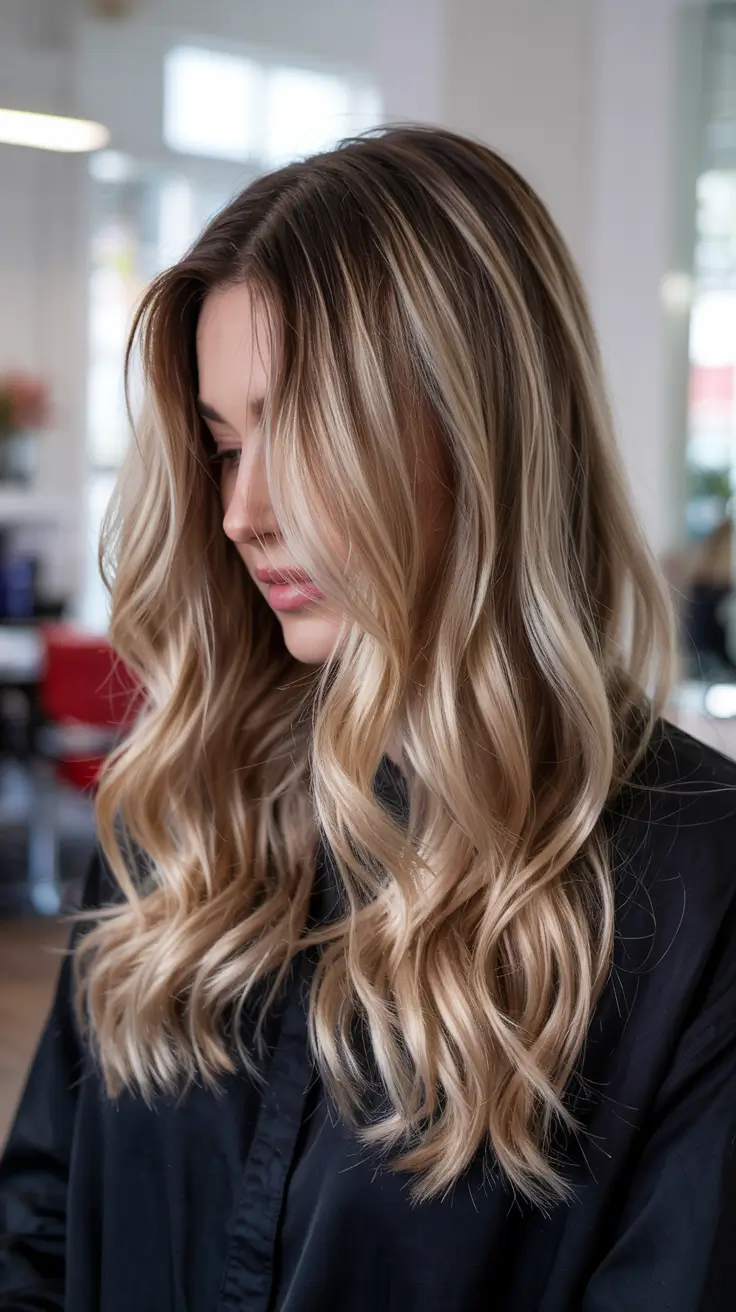 blonde hair colors 2026 Rooted Sandy Blonde Grown-In Glam