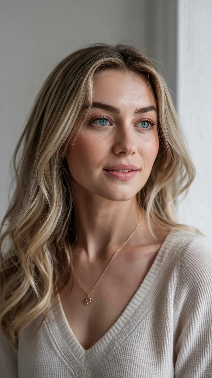 blonde hair colors 2026 Almond Cream Blonde Barely-Touched Elegance