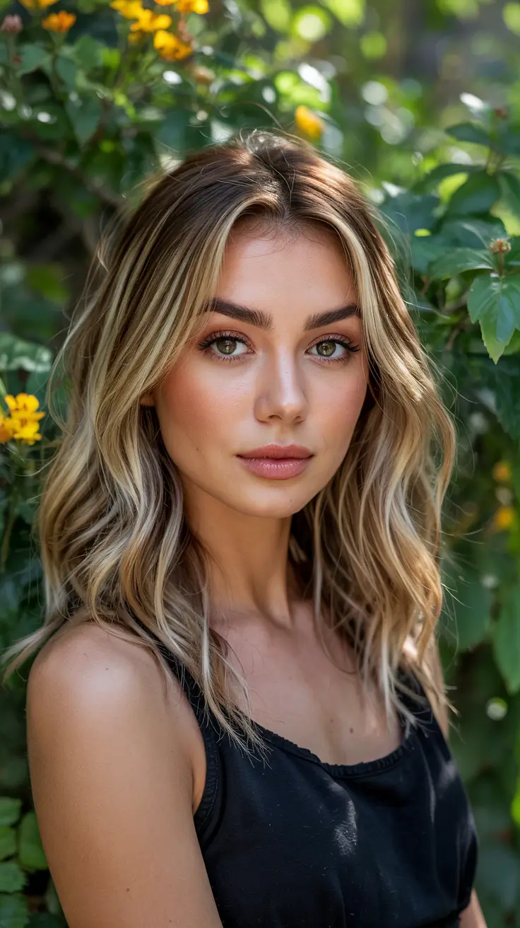 blonde hair colors 2026 Sunlit Balayage Beachy Vibes All Year Long