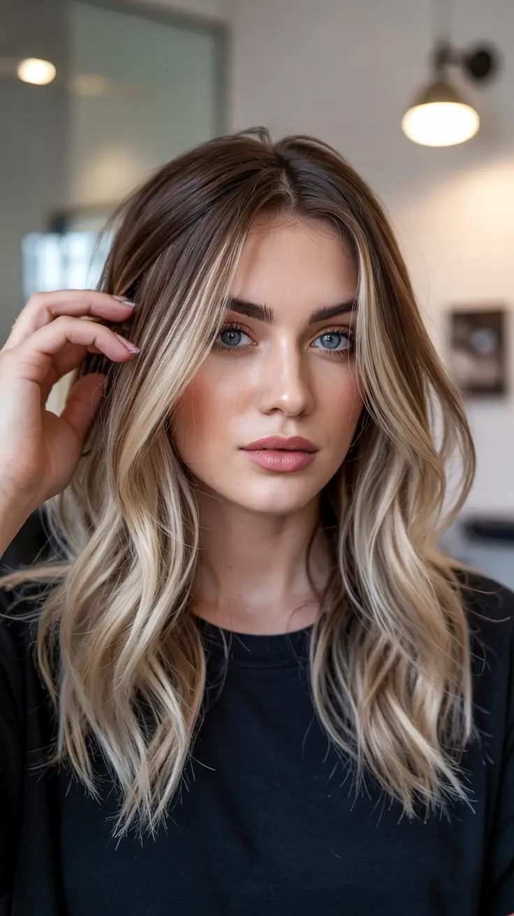 blonde hair colors 2026 High-Contrast Face Frame Blonde That Pops