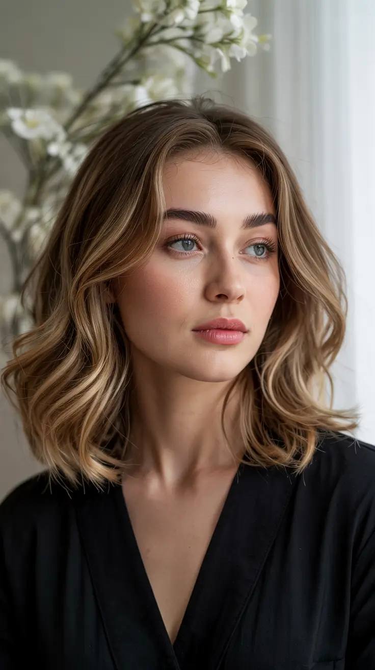 blonde hair colors 2026 Champagne Root Melt Chic in Short Form