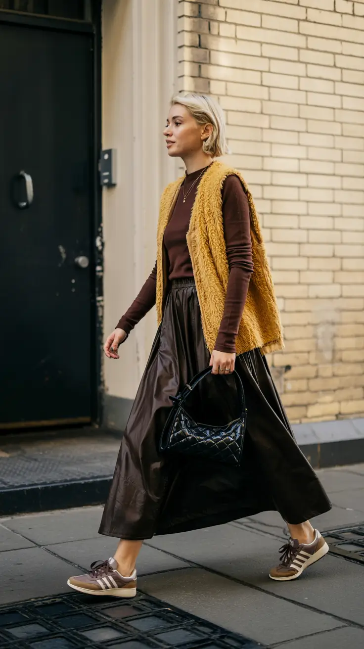 Casual outfits with sneakers 2026 Warm-Earth-Tones-With-Soft-Street-Movement