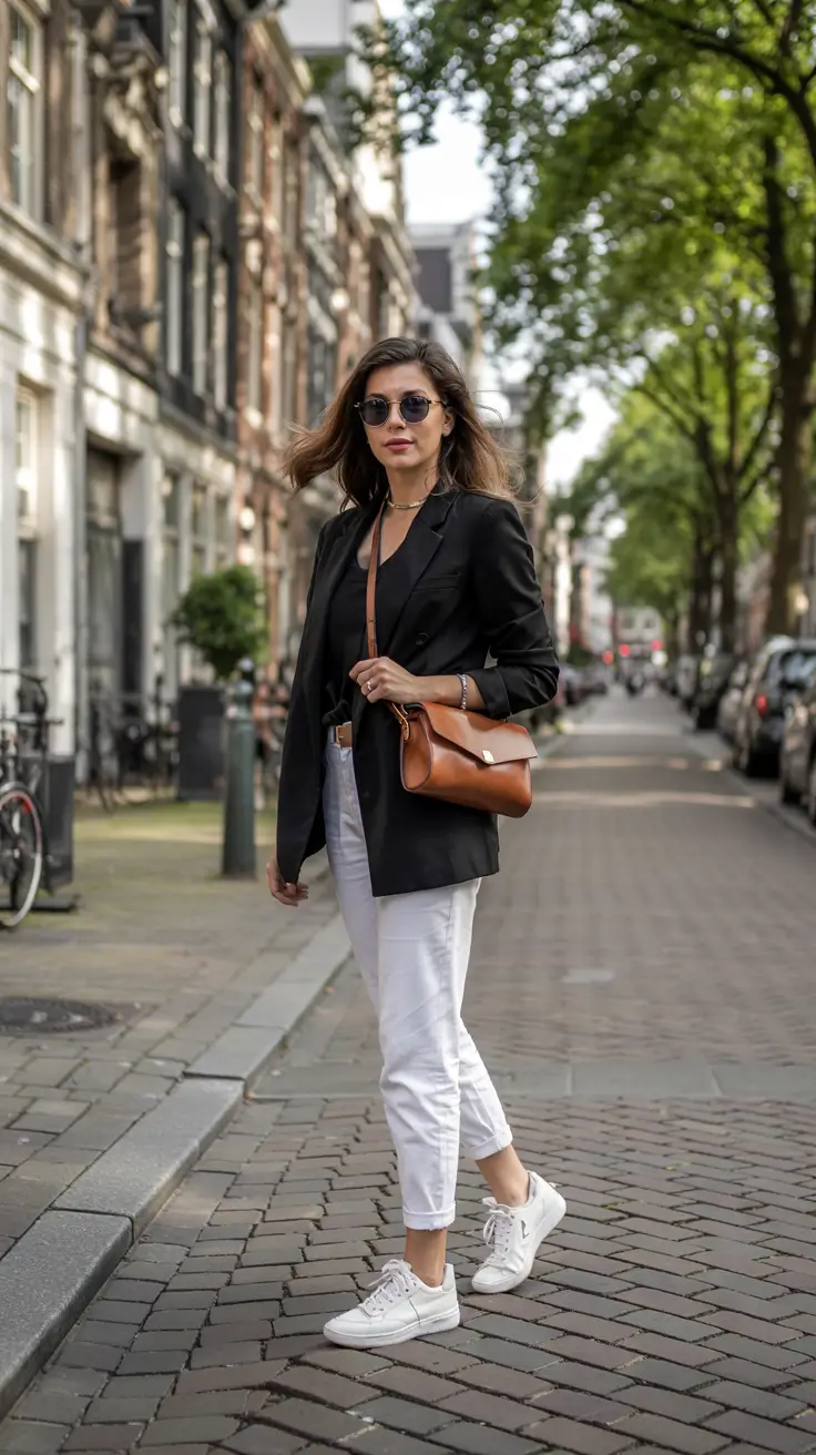 Casual outfits with sneakers 2026 A-Polished-Everyday-Classic