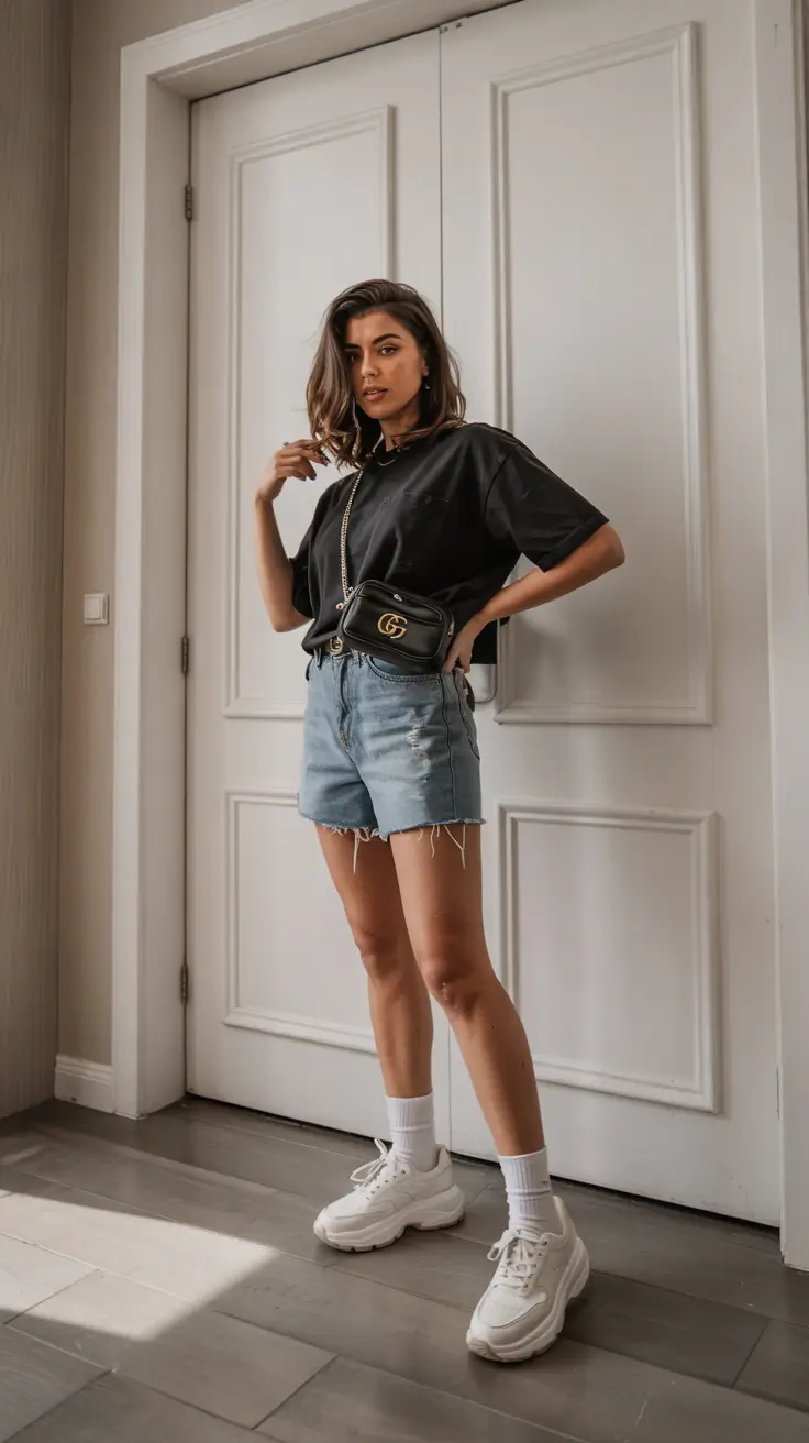 Casual outfits with sneakers 2026 Edgy-Comfort-for-Warm-Spring-Days