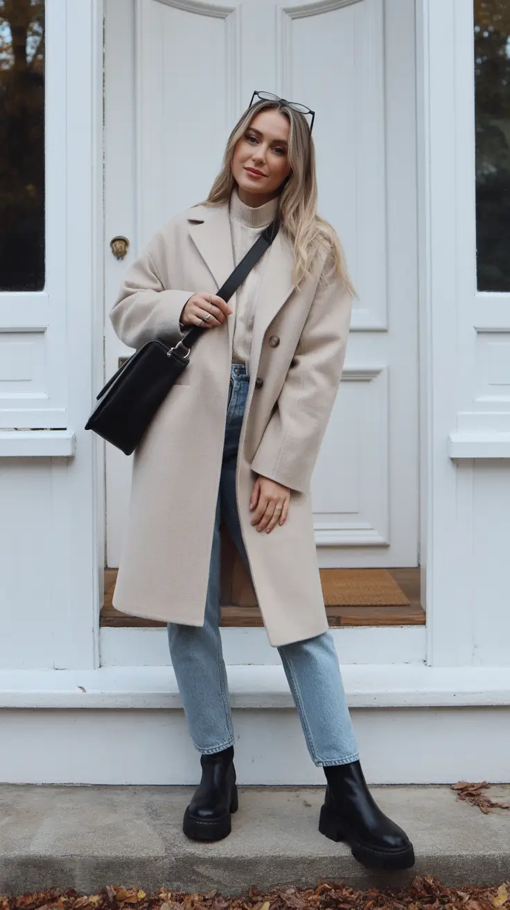 Chic cold weather outfits 2026 Soft Neutrals with an Edge