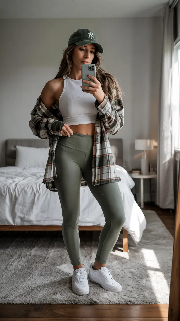 chic legging outfits 2026 Casual Reflection