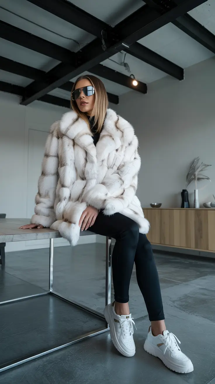 chic legging outfits 2026 Plush Statement Energy