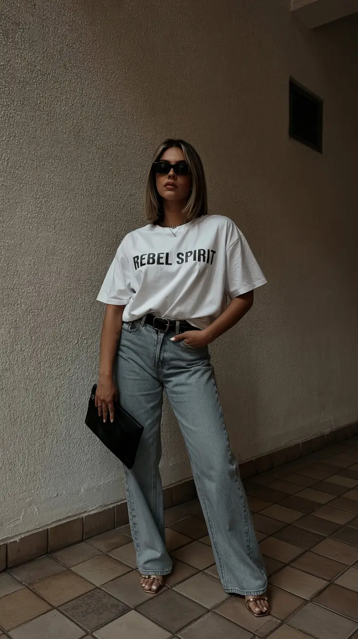 Chic Mom Outfits 2026 Rebel Spirit in Everyday Denim