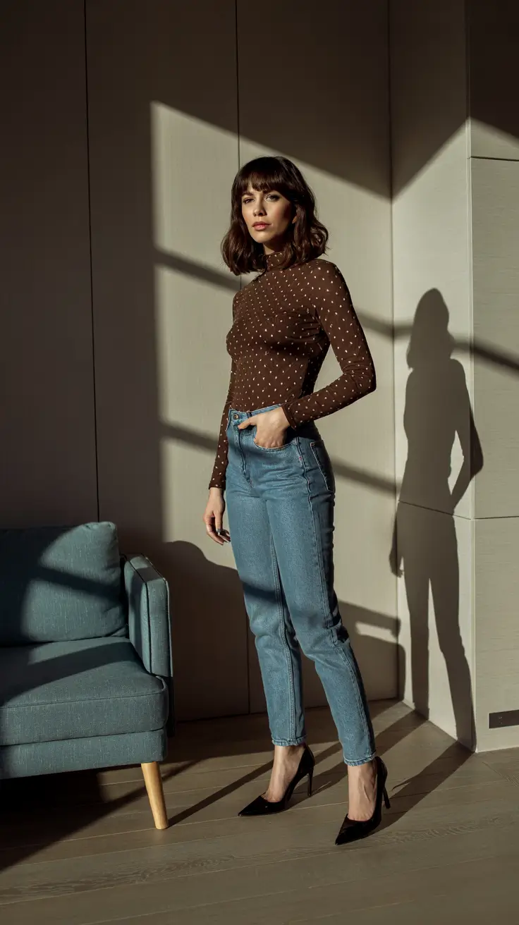 Chic Mom Outfits 2026 Chocolate Hues and Clean Lines