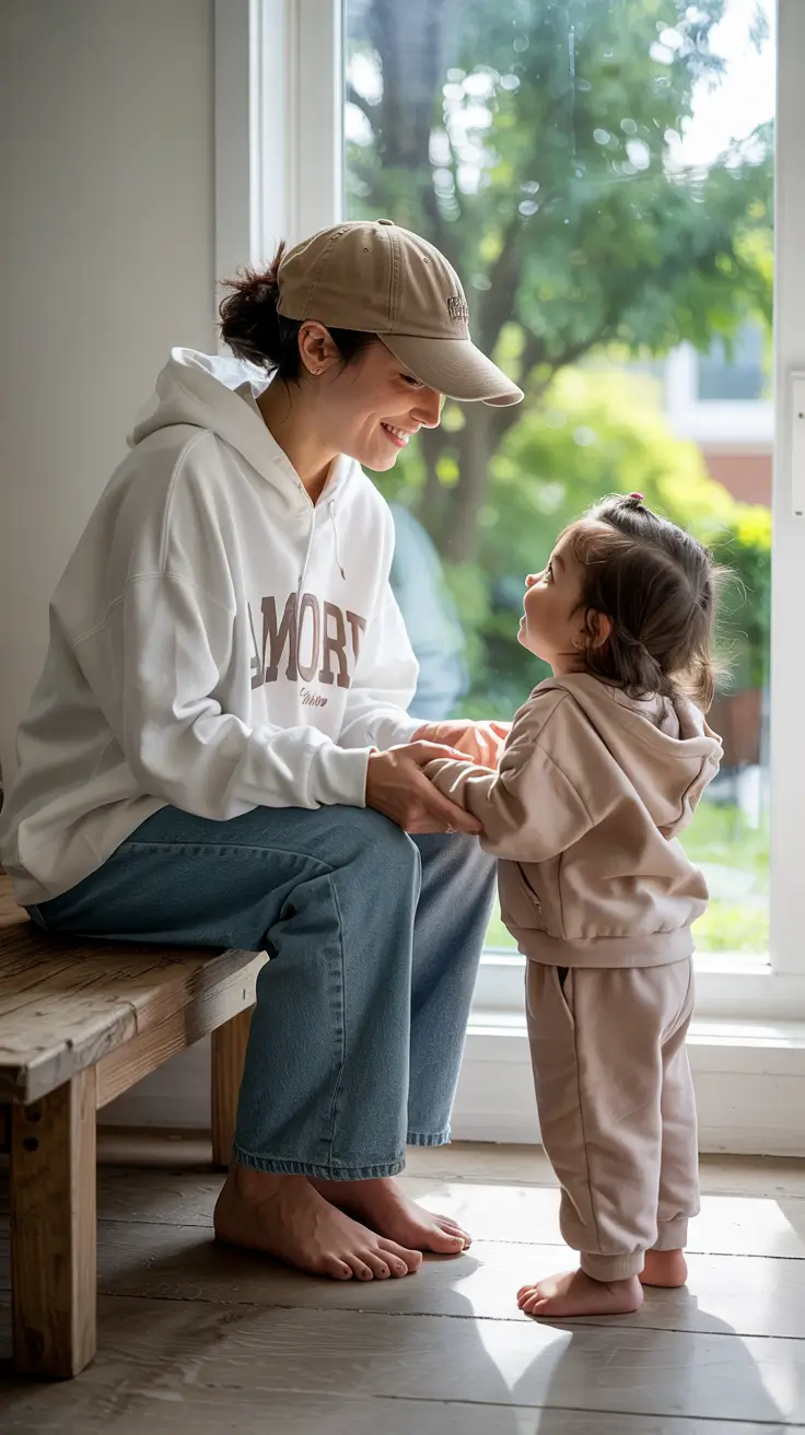 Chic Mom Outfits 2026 Warmth and Whimsy Indoors