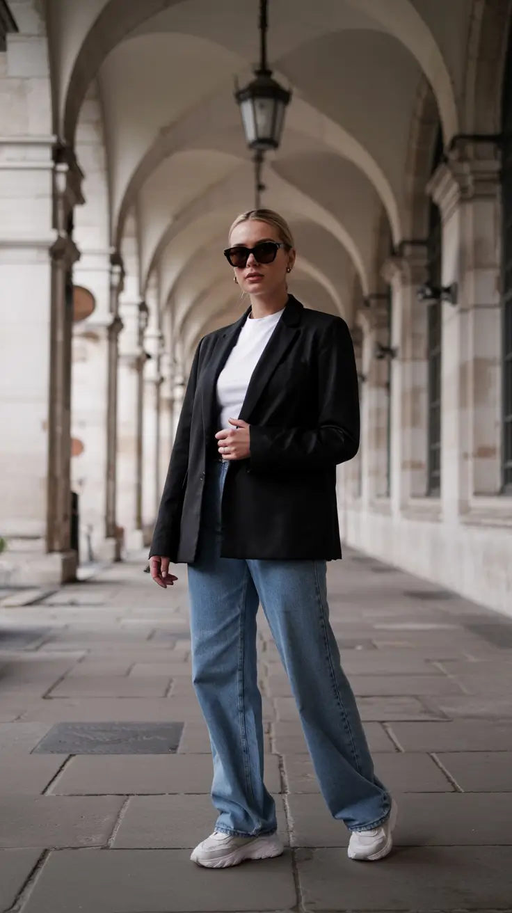 Chic Mom Outfits 2026 Tailored Edge in Motion