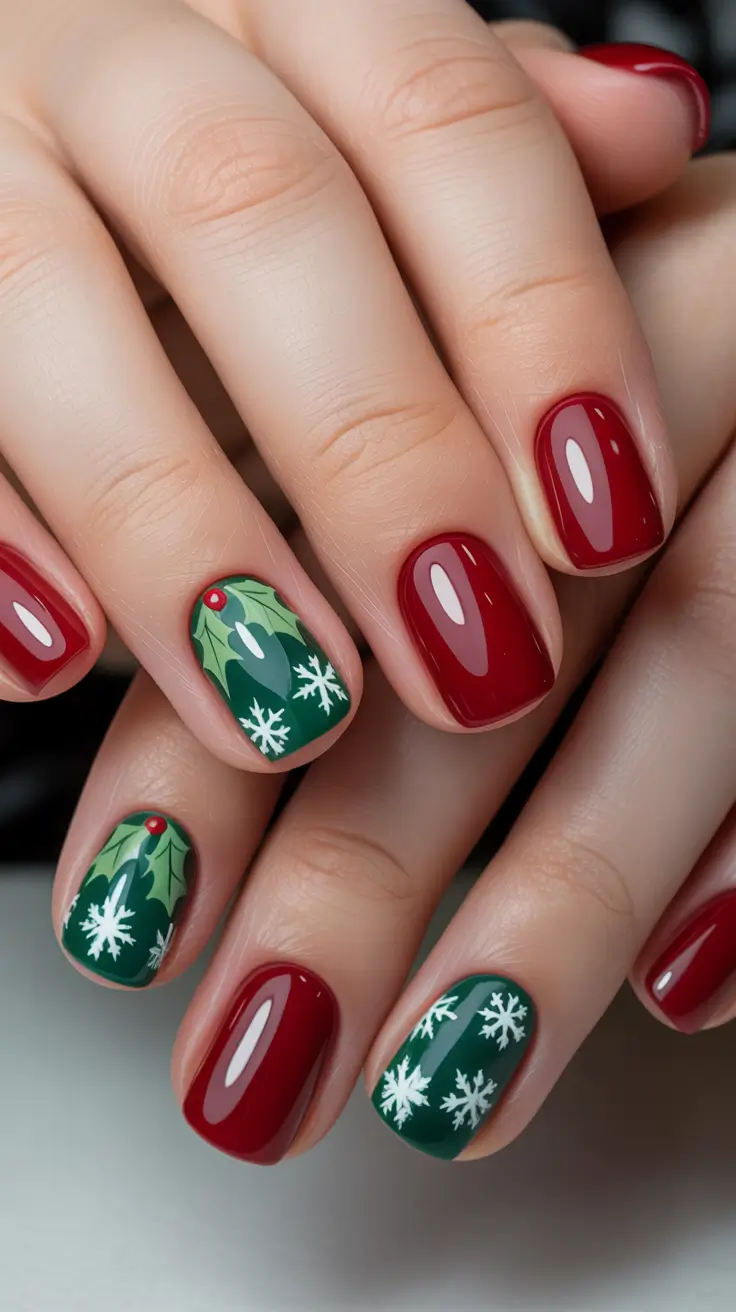 Christmas Nail Art 2025 Evergreen Magic