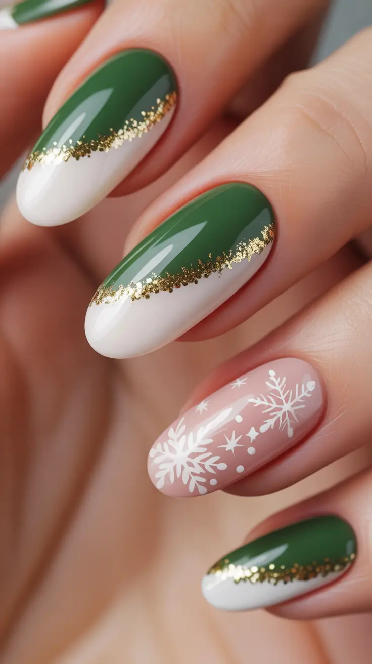 Christmas Nail Colors 2025 Evergreen Elegance
