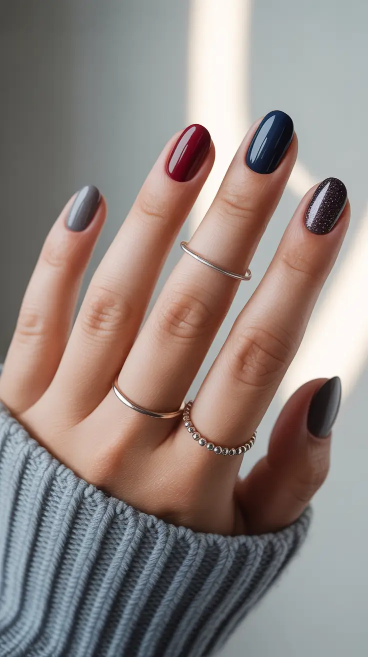 Christmas Nail Colors 2025 Modern Winter Palette