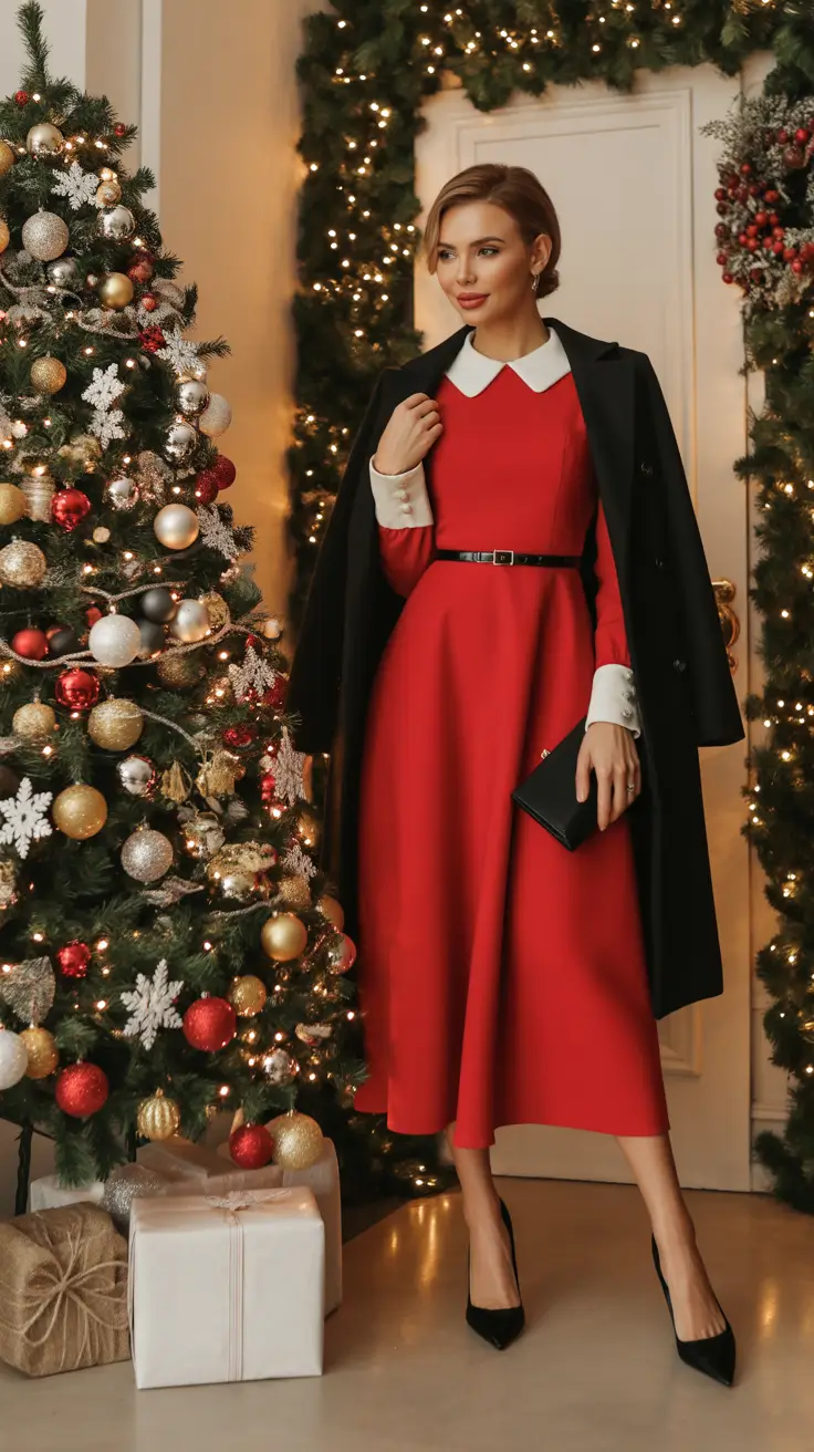 Christmas Outfits 2025 Classic Elegance in Red
