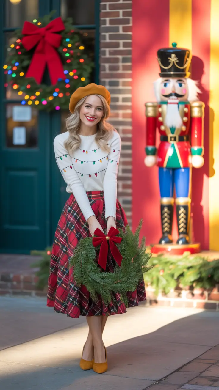 Christmas Outfits 2025 Retro Christmas Whimsy