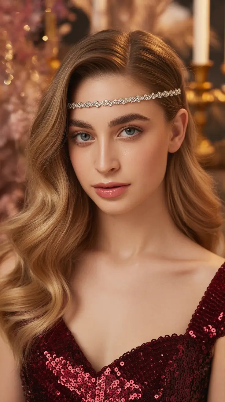 Christmas Party Hairstyles Trends 2025 Timeless Waves with a Touch of Elegance