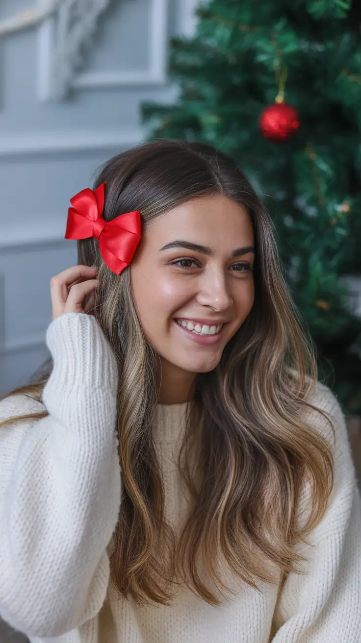 Christmas Party Hairstyles Trends 2025 Soft Curls and Festive Charm