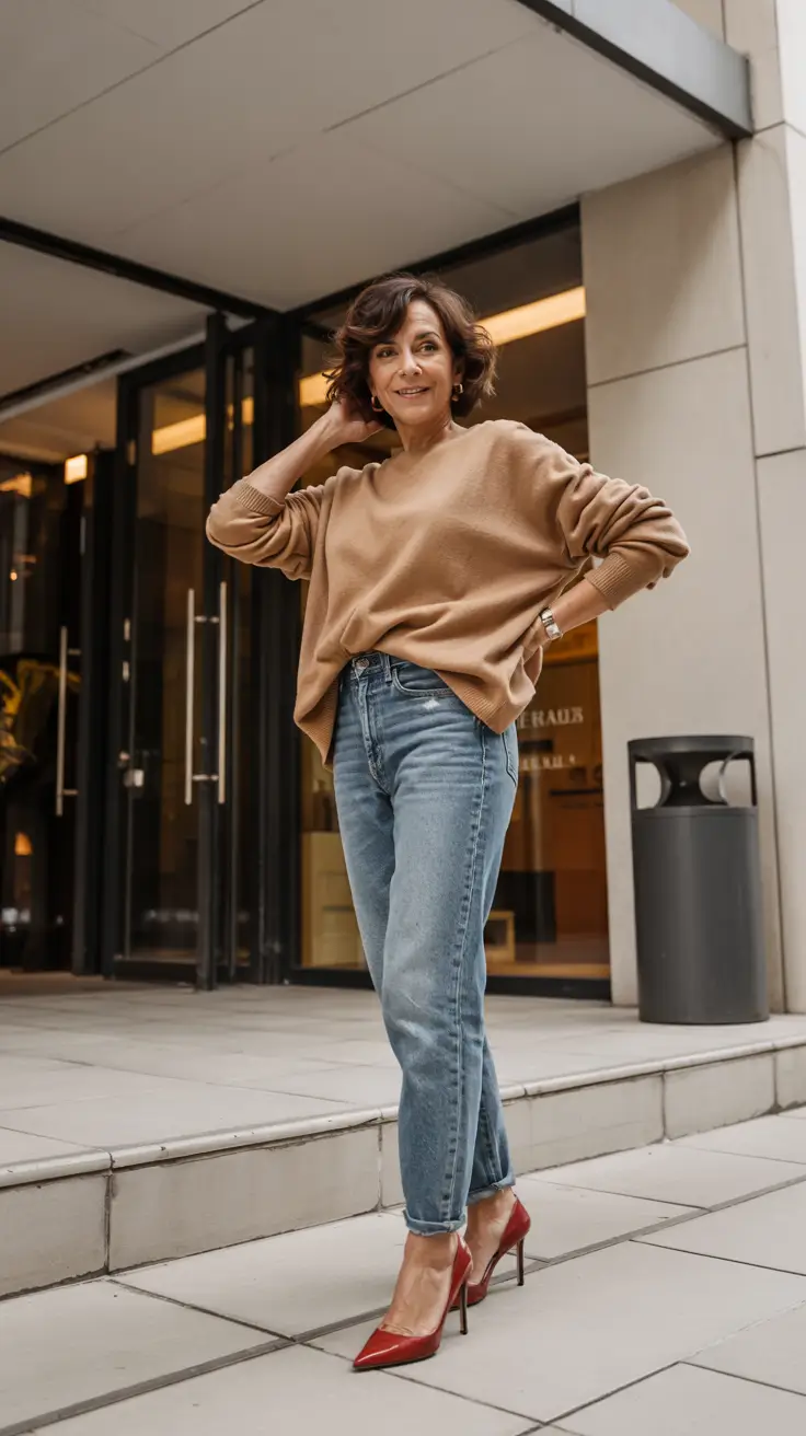 Fashion for women over 40 in 2026 Warm Minimalism with a Hint of Fire