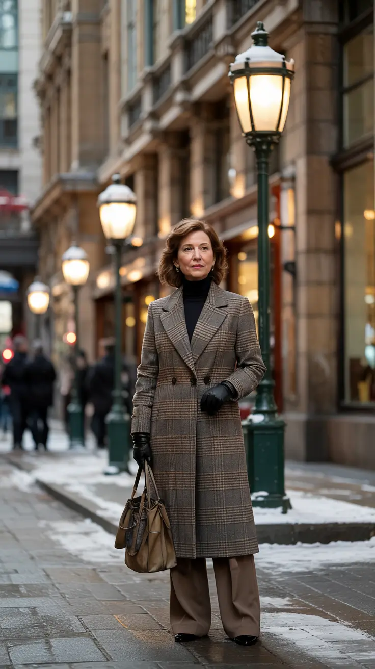 Fashion for women over 40 in 2026 Heritage Plaid and Modern Confidence