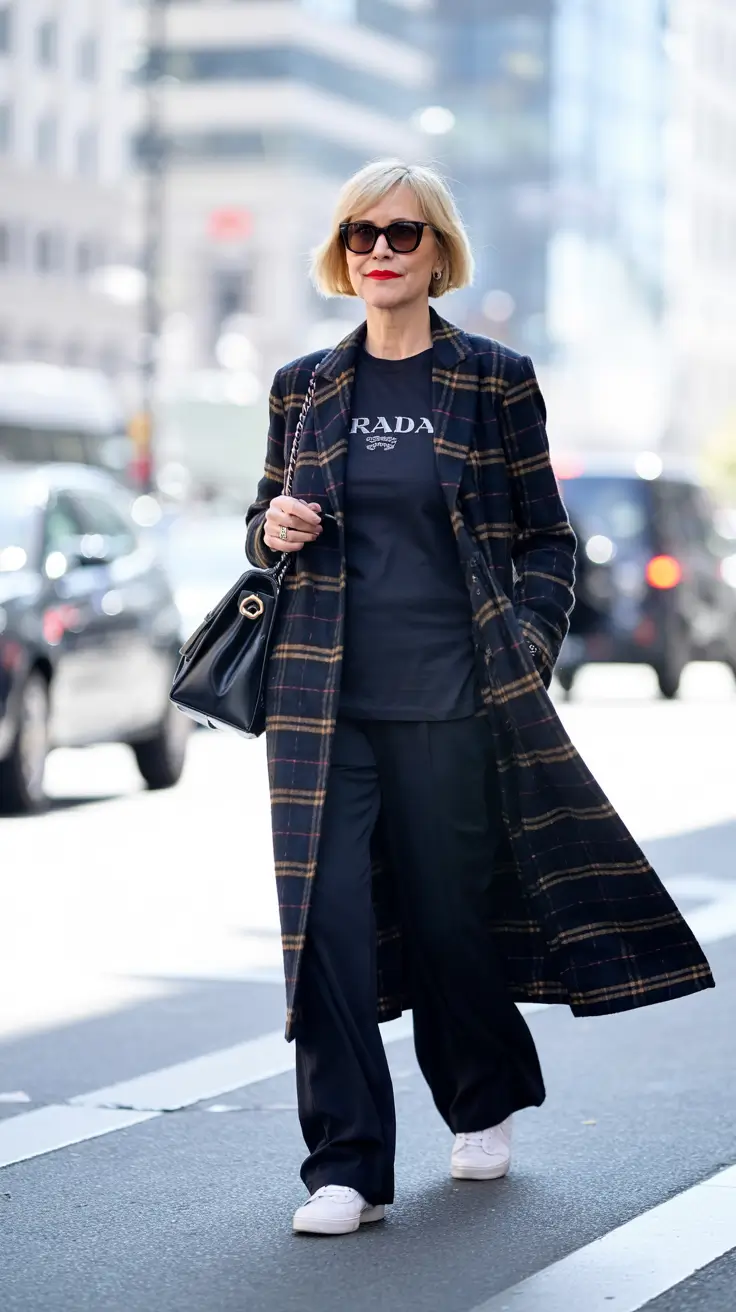 Fashion for women over 50 in 2026 Street Chic with Designer Ease