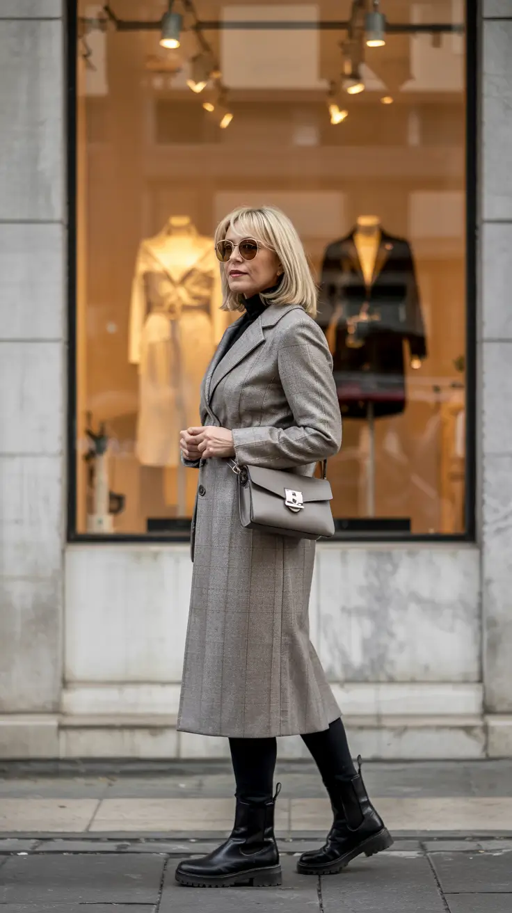 Fashion for women over 50 in 2026 Modern Grey and Structured Grace