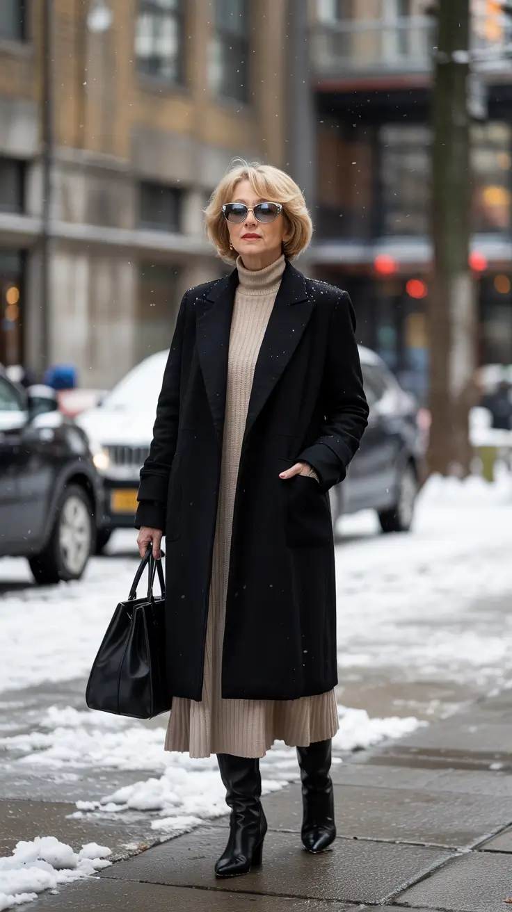 Fashion for women over 50 in 2026 Black Elegance in Motion