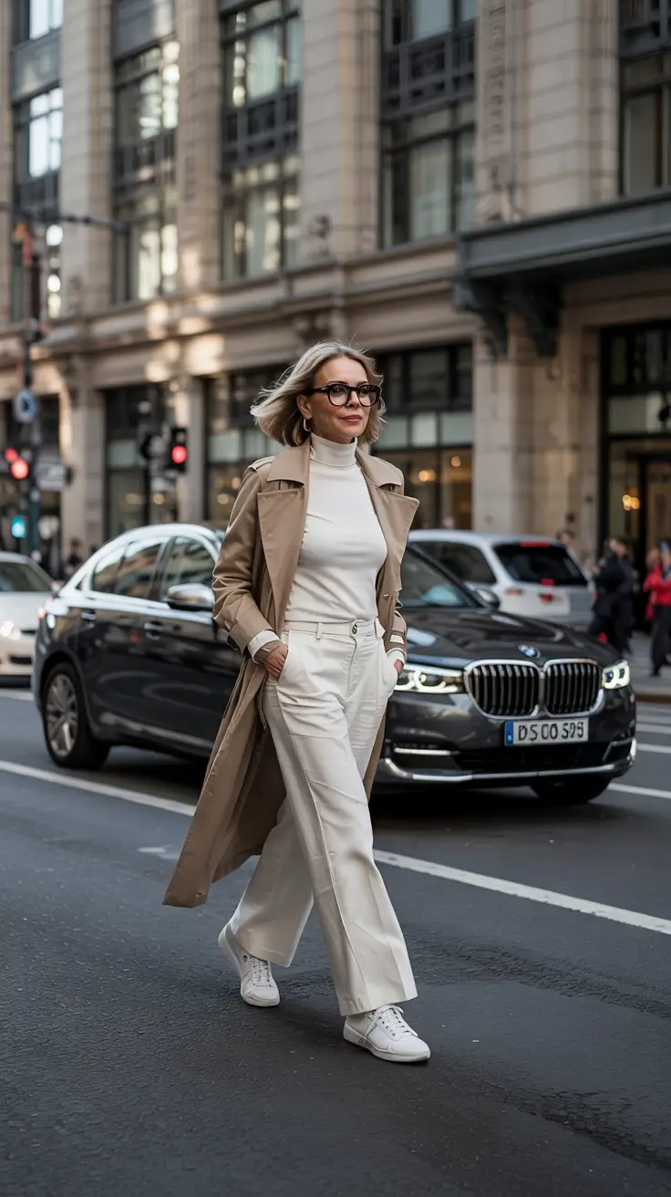 Fashion for women over 50 in 2026 City Lights in Neutrals