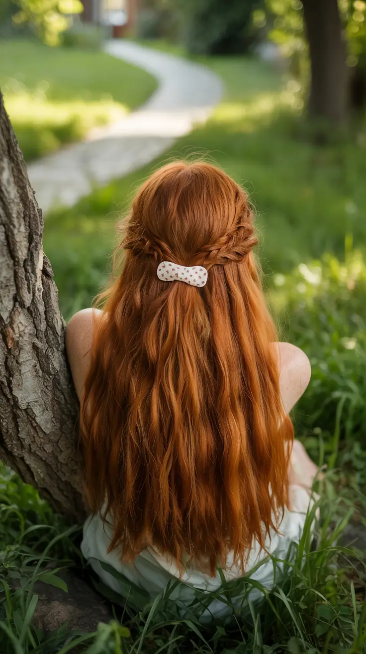 ginger hair colors 2026 Wildflower Copper with Braided Detail