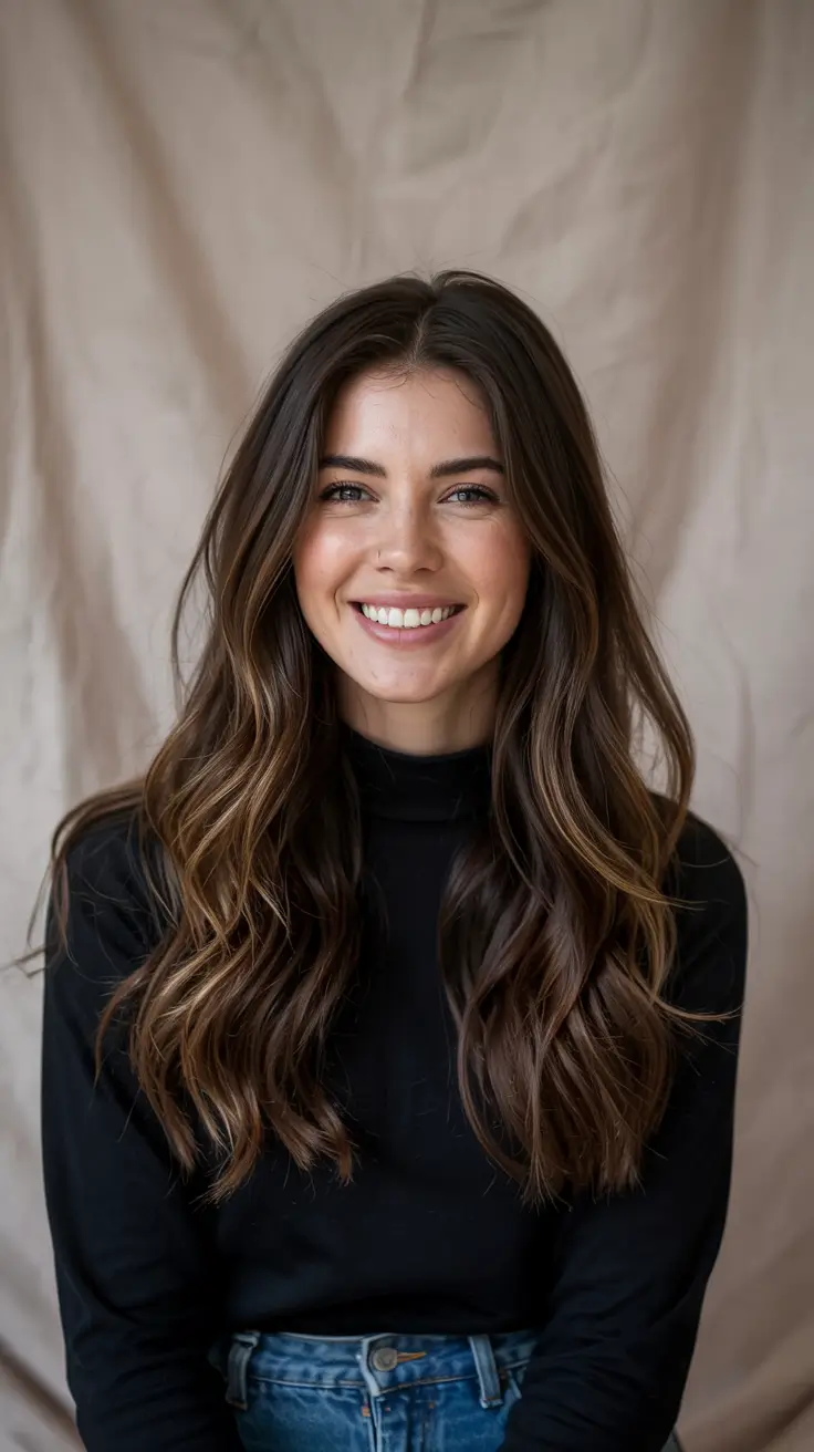 Hair Color Ideas 2026 Toasted Mocha with Seamless Balayage