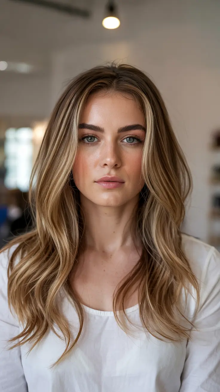 Hair Color Ideas 2026 Cool Beige Blonde with Shadowed Roots