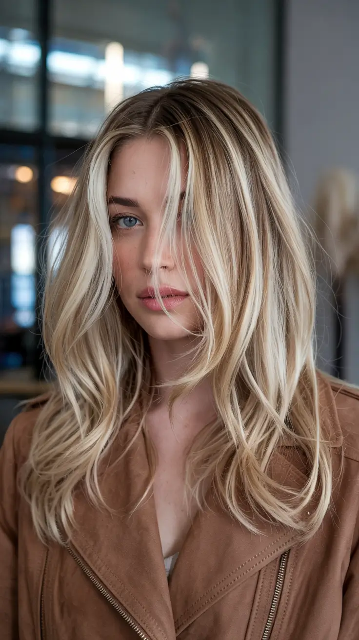 Hair Color Ideas 2026 Vanilla Cream Blonde with Soft Layering