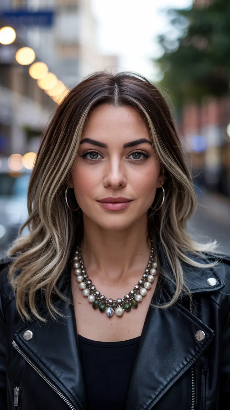 hair color trends 2026 Mocha Melt with Platinum Pops