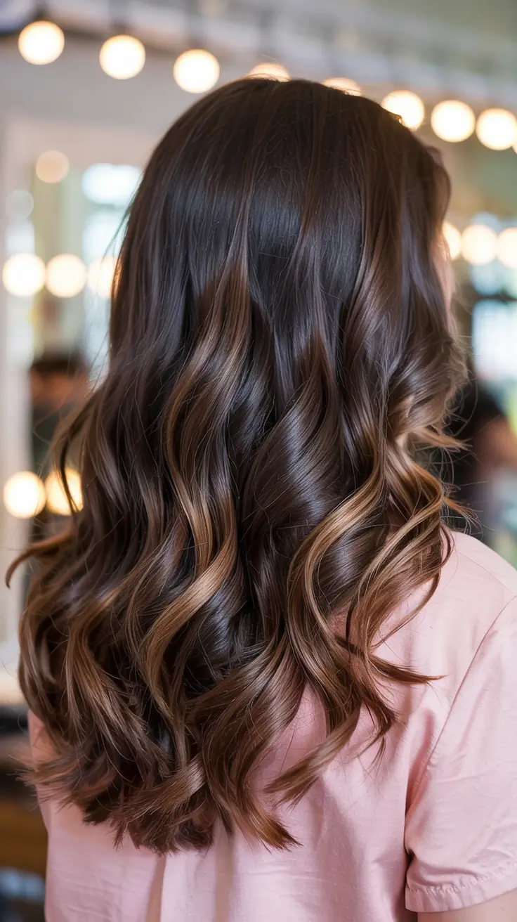 hair color trends 2026 Rich Mocha Chocolate Waves