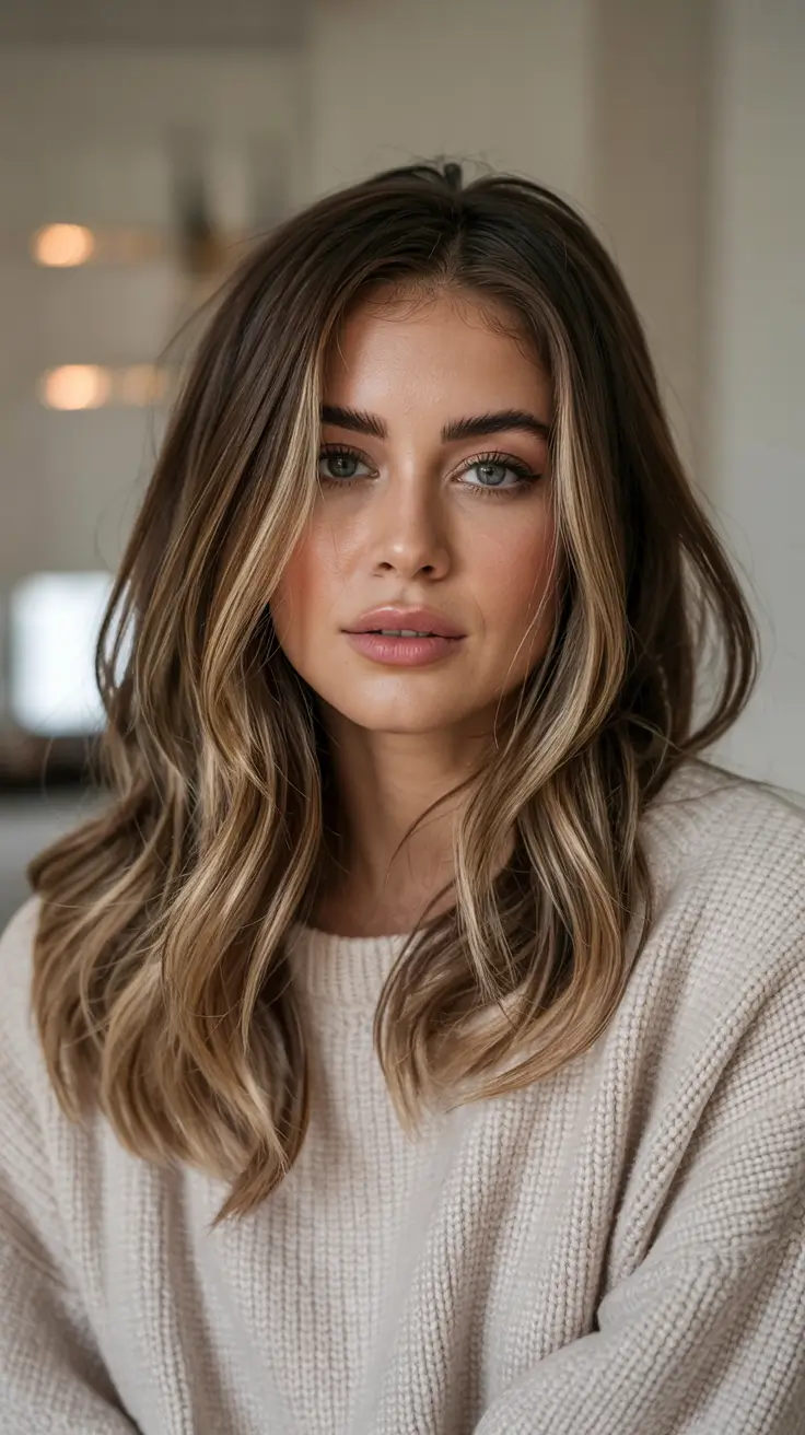 hair color trends 2026 Wheat Blonde with Dark Roots and Airy Volume