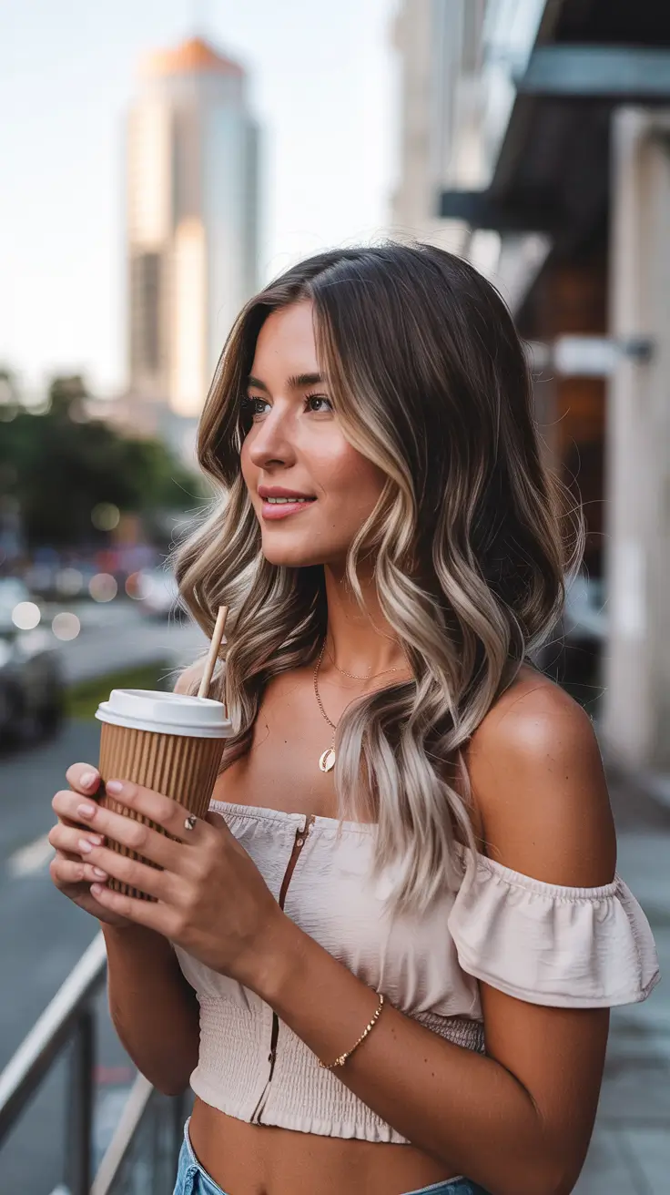 hair color trends 2026 City Blonde with Sunkissed Front Layers