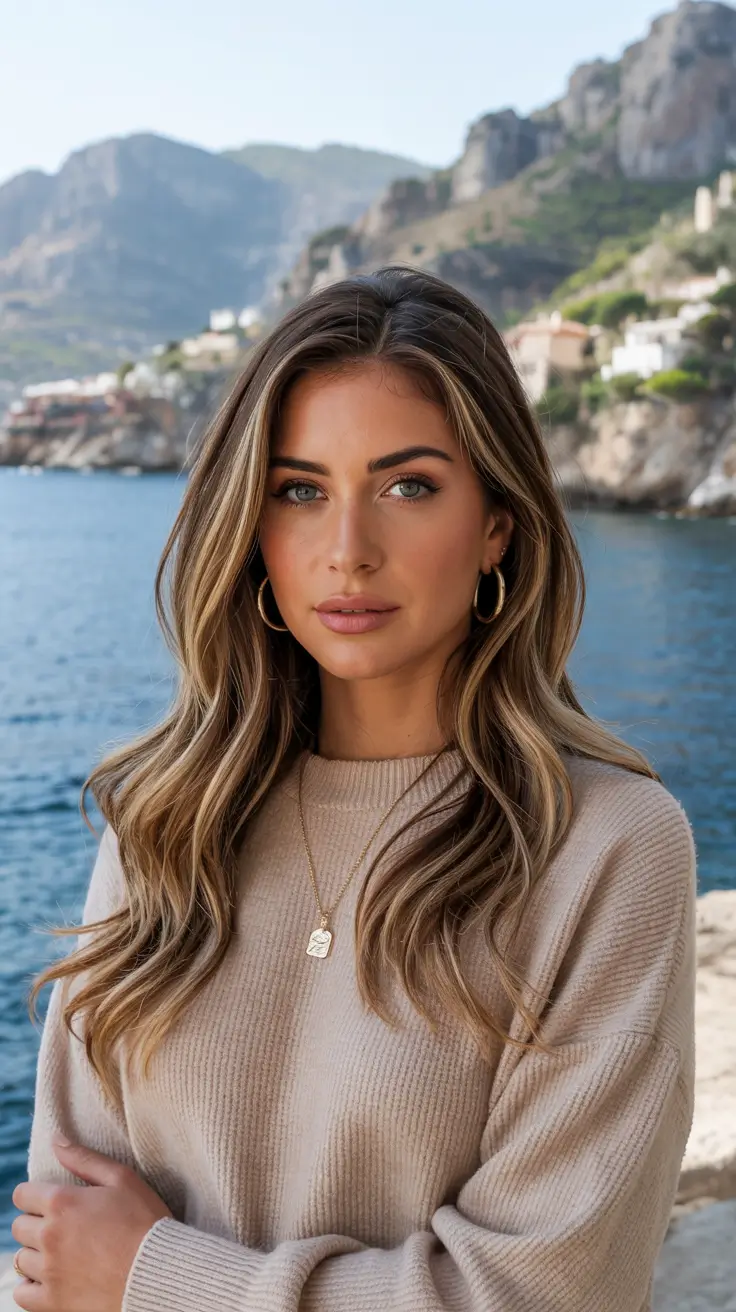 hair color trends 2026 Dimensional Blonde Balayage by the Sea