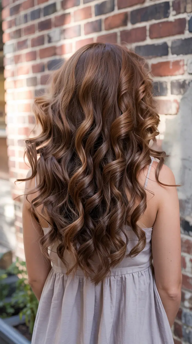 honey brown hair colors 2026 Bouncy Honey Brown Spirals