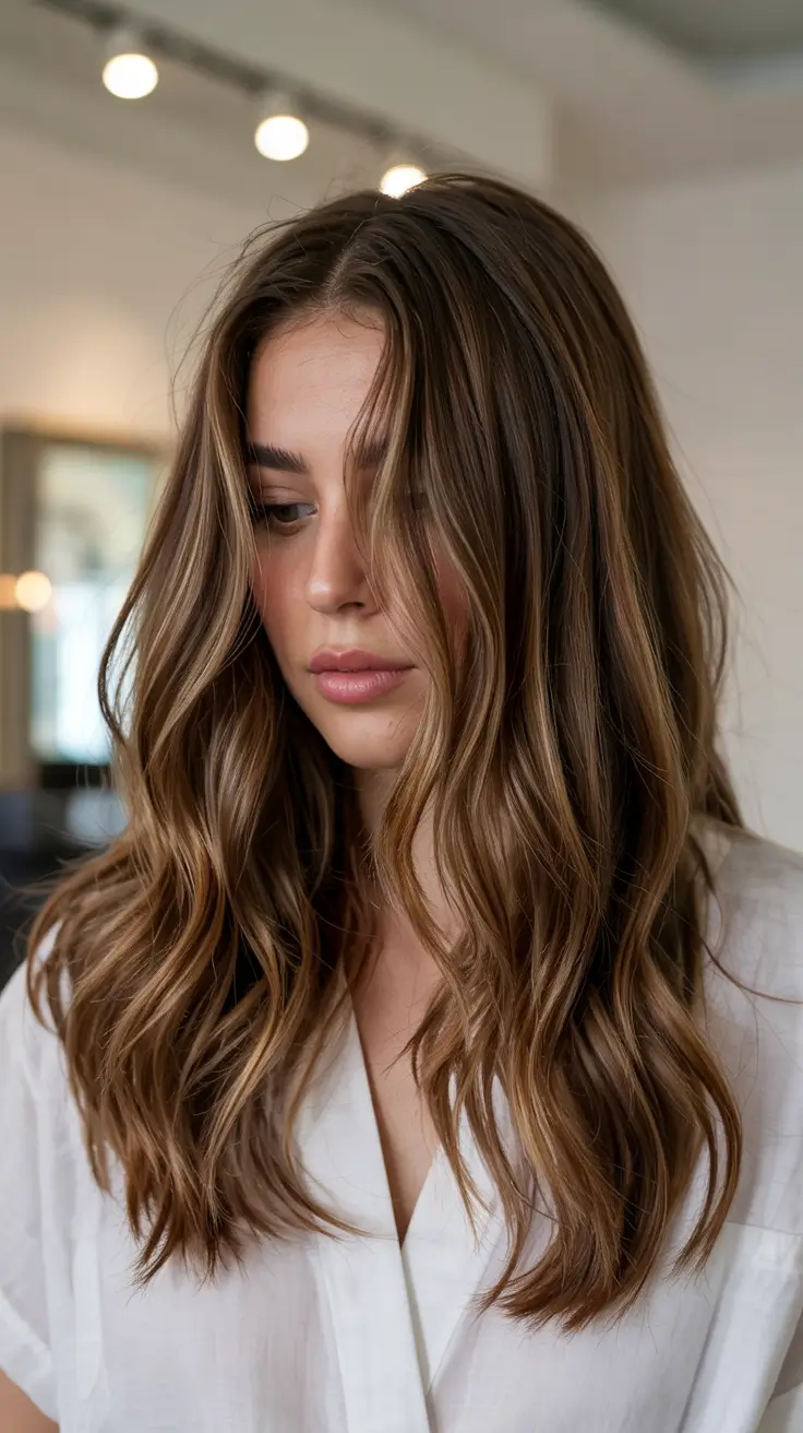 honey brown hair colors 2026 Soft Honey Layers with Natural Movement