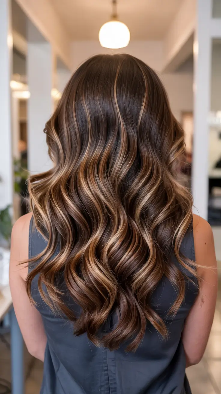 honey brown hair colors 2026 Rich Honey Swirls with Glossy Definition